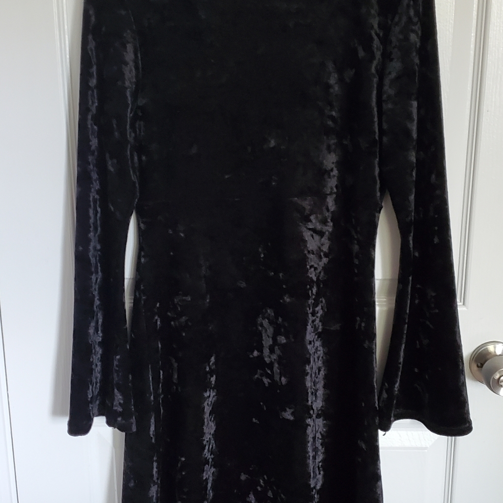 Morbid Threads crushed velvet dress